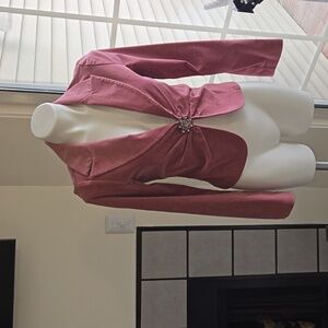 Beautiful Timeless Blazer Worn Once,  Pink, Cotton/Spandex, Timeless Blazer